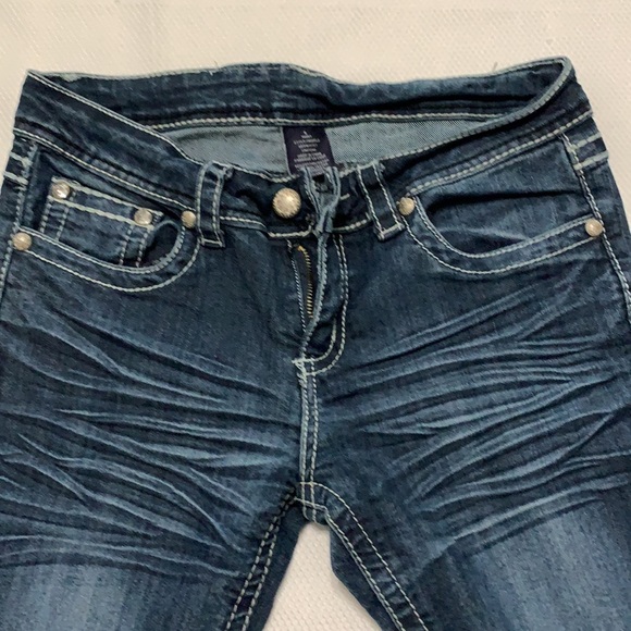 Roadrunner Apparel Embellished Jeans Size 6 - Picture 3 of 6